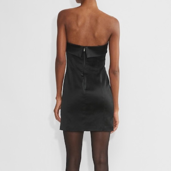 ARITZIA Ten Shimmer Satin Tube Dress sz 4 - Picture 7 of 9